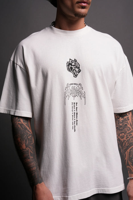 GYOMEI "PREMIUM" OVERSIZED TEE - CREAM