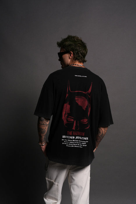 The Batman Forever "Premium" Oversized Tee - BLACK