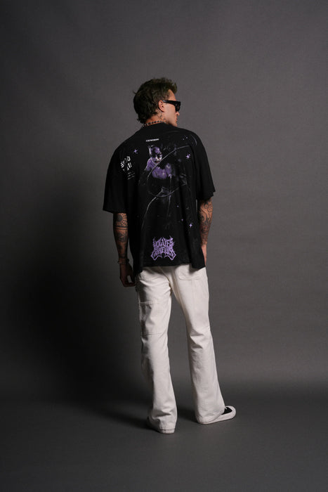 Darc Catwoman "Side By Side" Series Premium Oversized Tee - BLACK