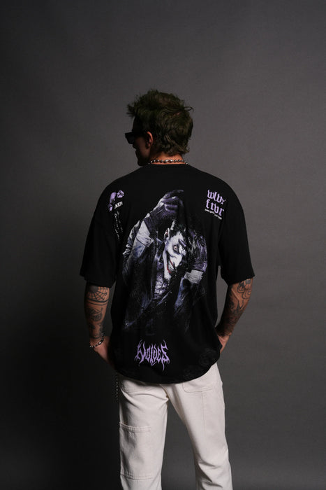 Darc Joker "Side By Side" Series Premium Oversized Tee - BLACK