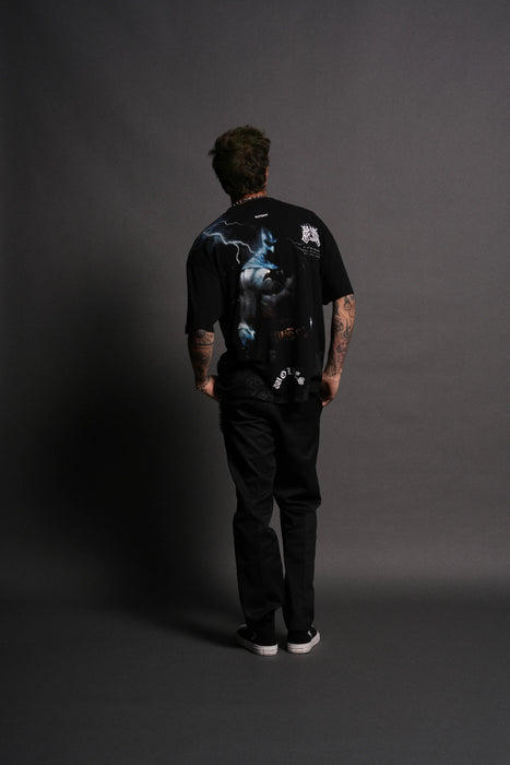 Darc Batman "Side By Side" Series Premium Oversized Tee - BLACK