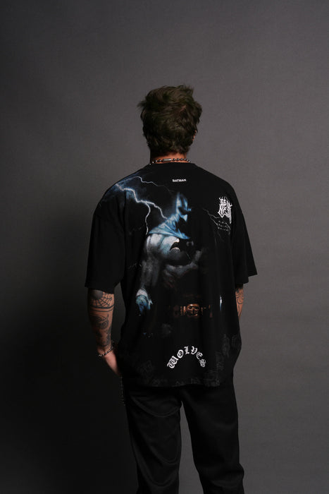 Darc Batman "Side By Side" Series Premium Oversized Tee - BLACK