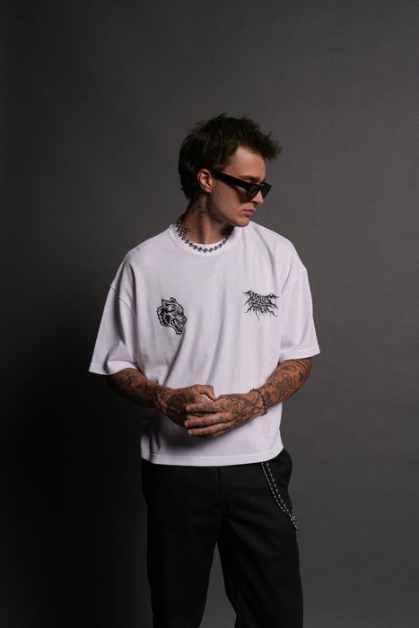 Where Shadows Begin Premium "Box Cut" Tee - WHITE