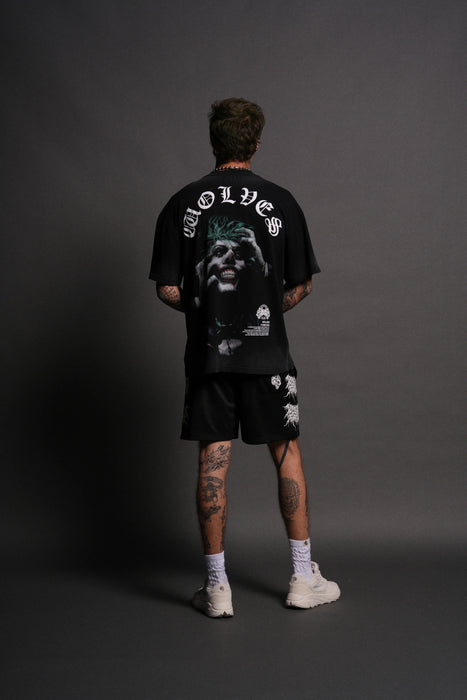 The Last Laugh "Premium" Oversized Tee - BLACK DRIFT WASH