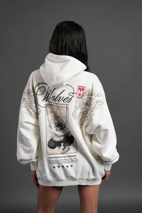 Will of the Beast "Pierce" Hoodie in Cream