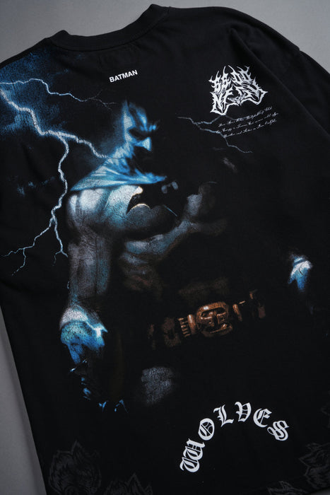Darc Batman "Side By Side" Series Premium Oversized Tee - BLACK