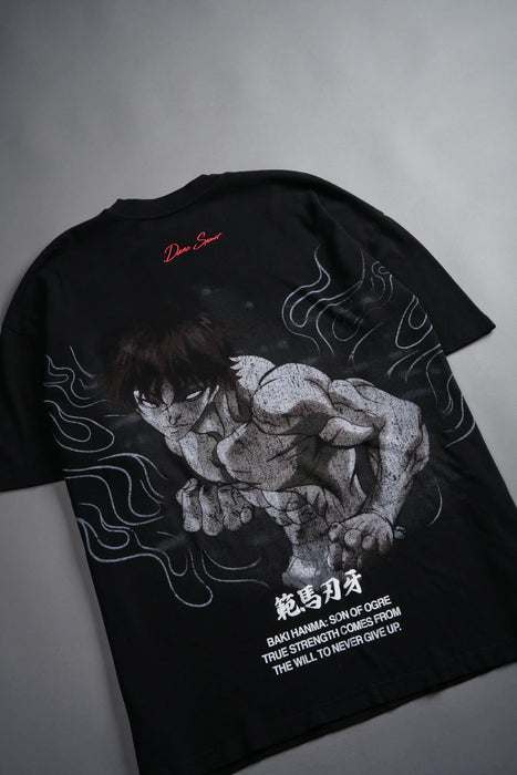 The Champion "Premium" Oversized Tee in Black