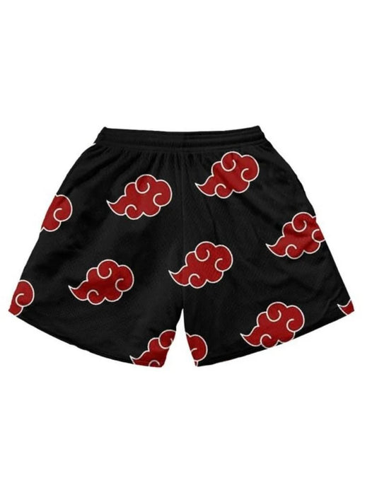 AKATSUKI SHORTS RED CLOUDS