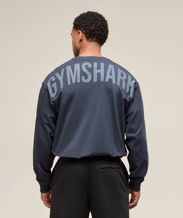 Power Long Sleeve T-Shirt - Heavy Blue