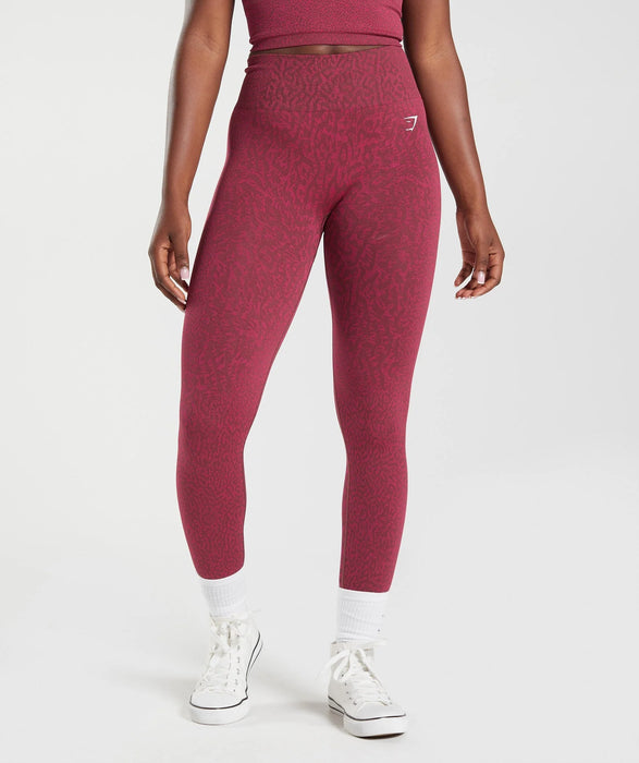 Adapt Animal Seamless Leggings - Cherry Brown