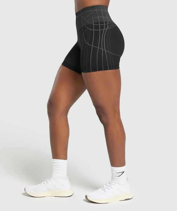 Apex Seamless Shorts - Black/Graphite Grey