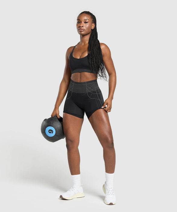 Apex Seamless Shorts - Black/Graphite Grey