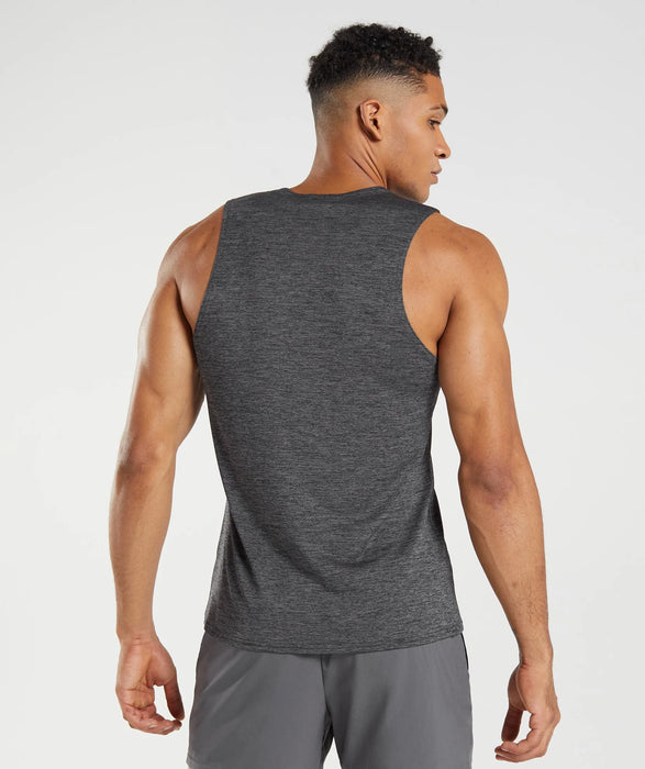 Arrival Slim Marl Tank - Black/Silhouette Grey Marl