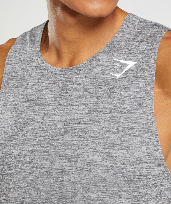 Arrival Slim Marl Tank - Silhouette Grey/Light Grey Marl