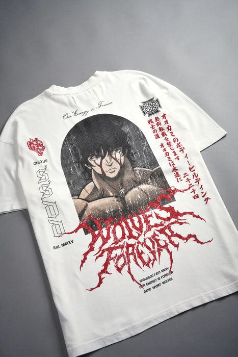 Unbreakable Will "Premium" Oversized Tee in Cream