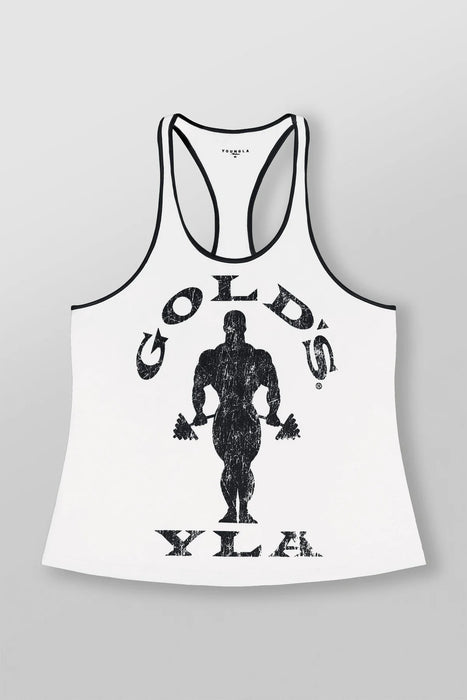 3014 - Golds Gym Classic stringer WHITE