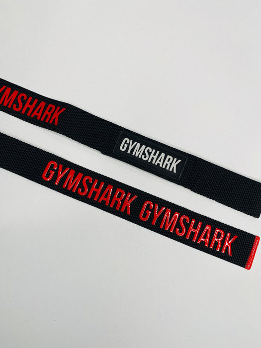 Silicone Lifting Straps - Black/Carmine Red