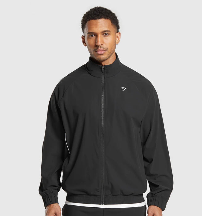 Gymshark Contrast Track Top - Black