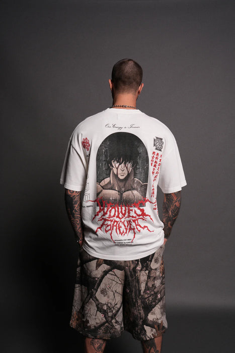 Unbreakable Will "Premium" Oversized Tee in Cream