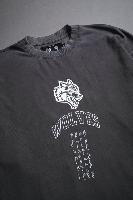 DON'T GIVE UP "PREMIUM" OVERSIZED TEE - WOLF GRAY