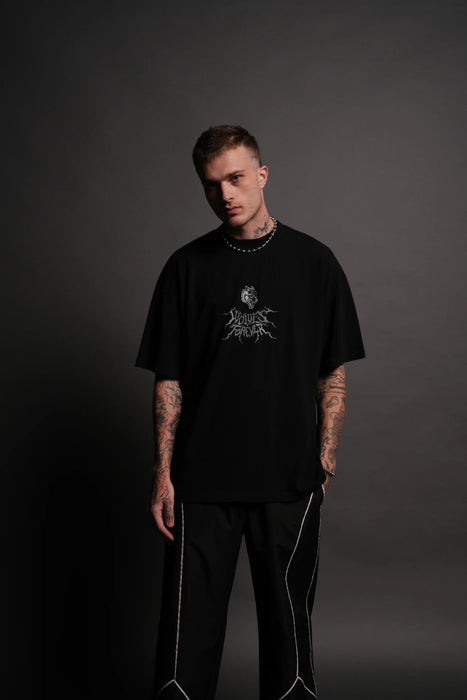 His Resolve "Premium" Oversized Tee in Black