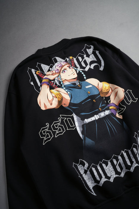 Breath Of Wolves London Crewneck in Black