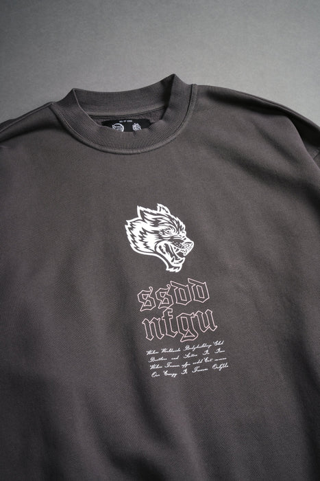 BREATH OF WOLVES LONDON CREWNECK - WOLF GRAY