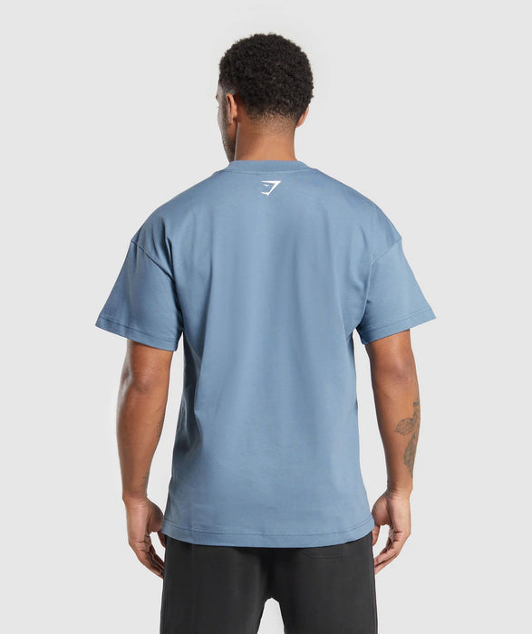 Built In The UK T-Shirt - Faded Blue