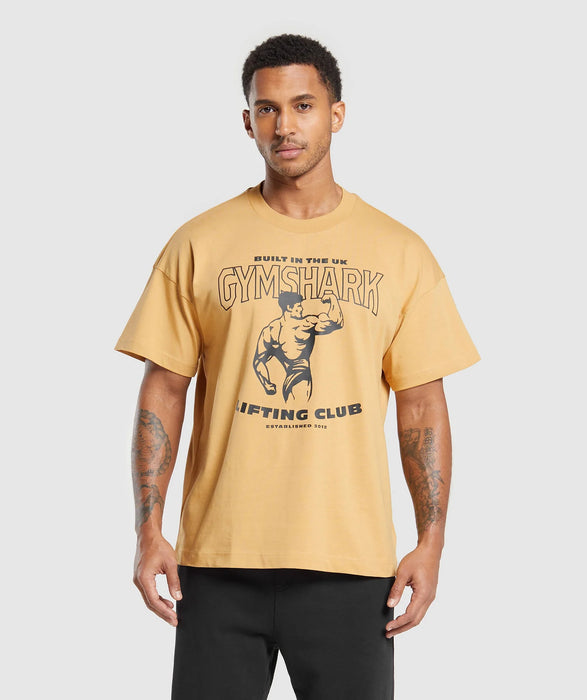 Built In The UK T-Shirt - Rustic Yellow