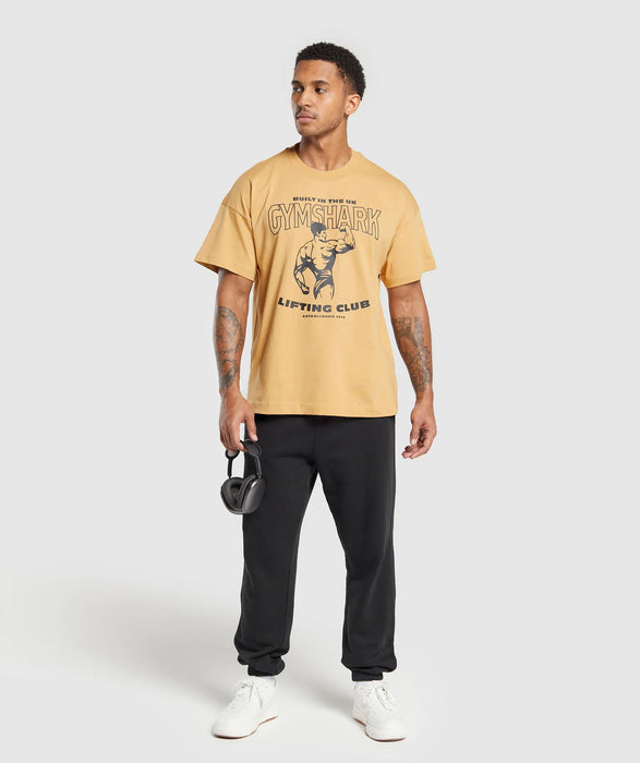 Built In The UK T-Shirt - Rustic Yellow