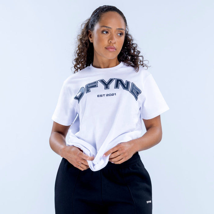 Revive Oversized Graphic Tee-Optic White