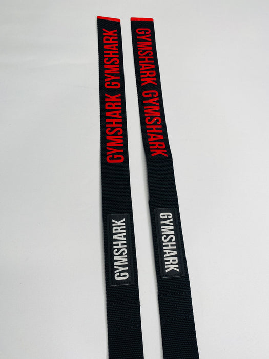 Silicone Lifting Straps - Black/Carmine Red