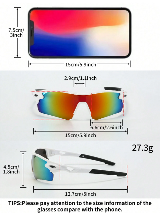 Set de 3 Gafas de ciclismo para exteriores, mountain bike y senderismo