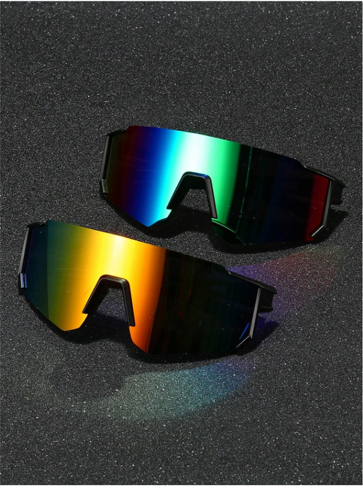 Set de 2 gafas deportivas de plástico