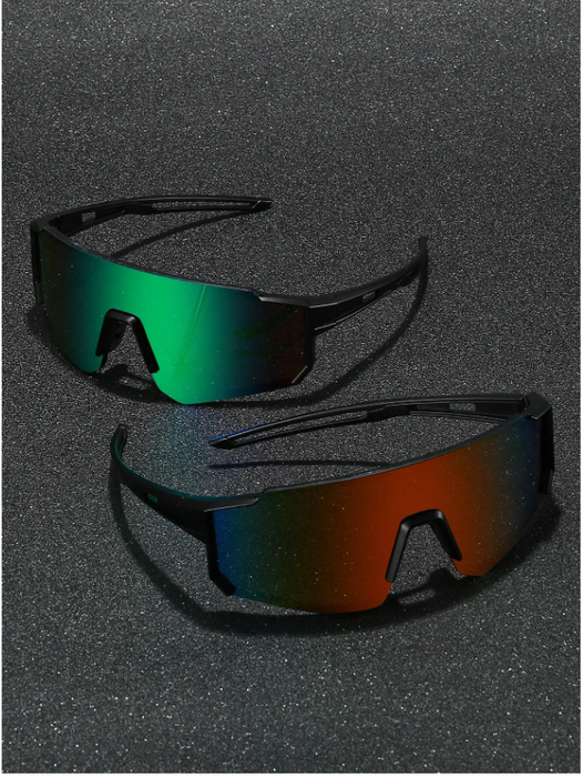 Set de 2 gafas deportivas de plástico