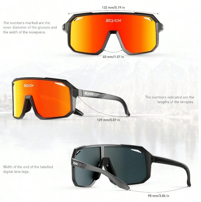 Gafas de ciclismo SCVCN para hombre y mujer - Multicolor 12