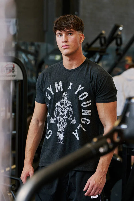 4206 - Gold's Gym Heather Tees Black