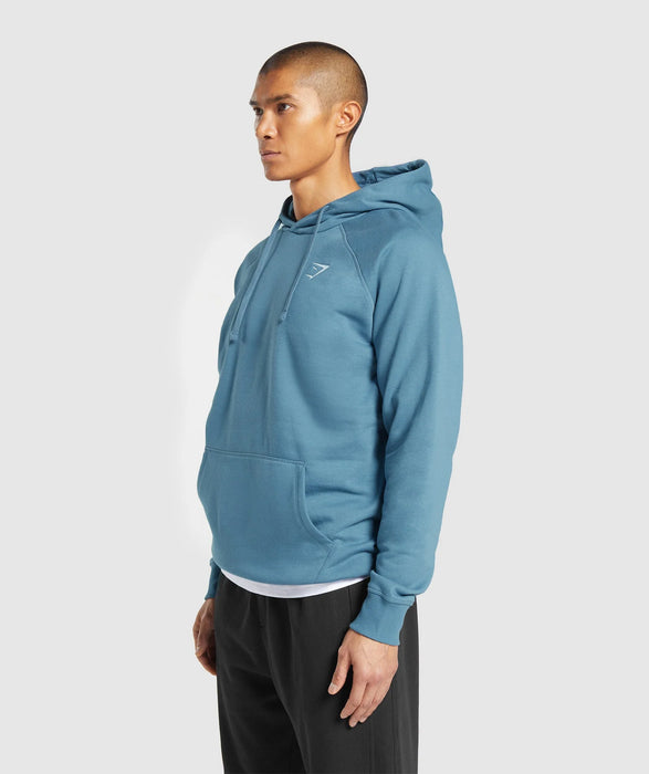 Crest Hoodie - Faded Blue