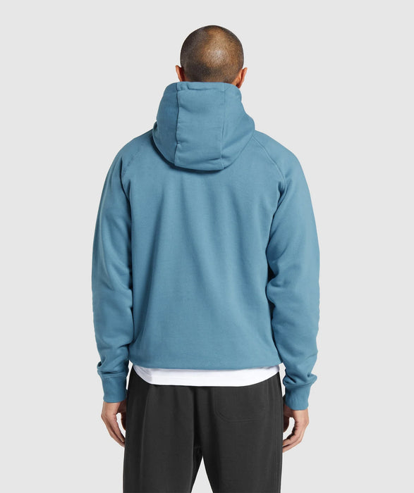 Crest Hoodie - Faded Blue