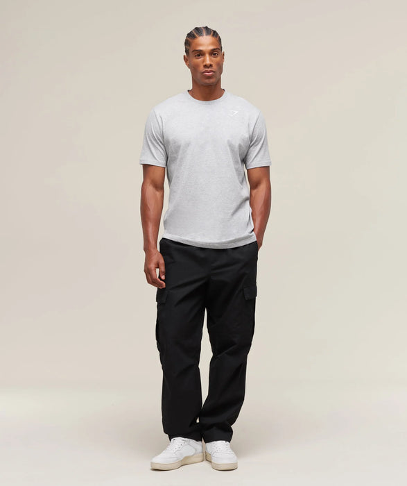 Crest T-Shirt - Light Grey Marl