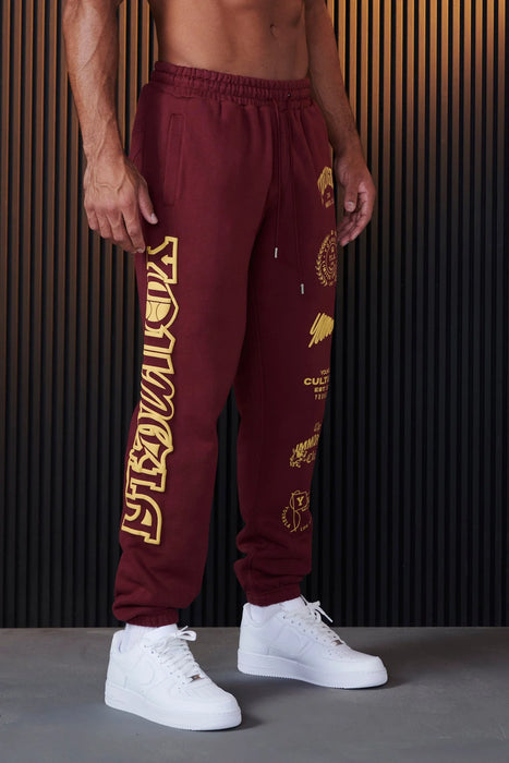 204 - Immortal Killer Joggers Burgundy