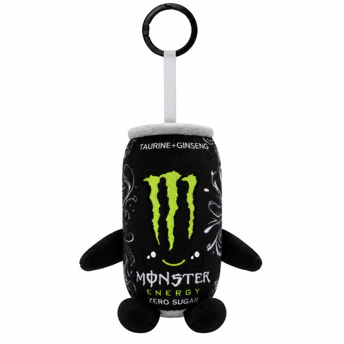 Llavero de Peluche Monster Energy de 12 cm- negro