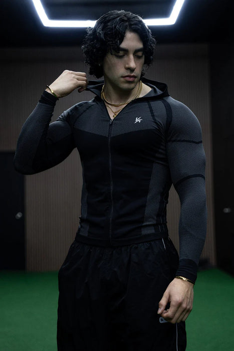 8061 - Apex Compression Zip-Ups Black