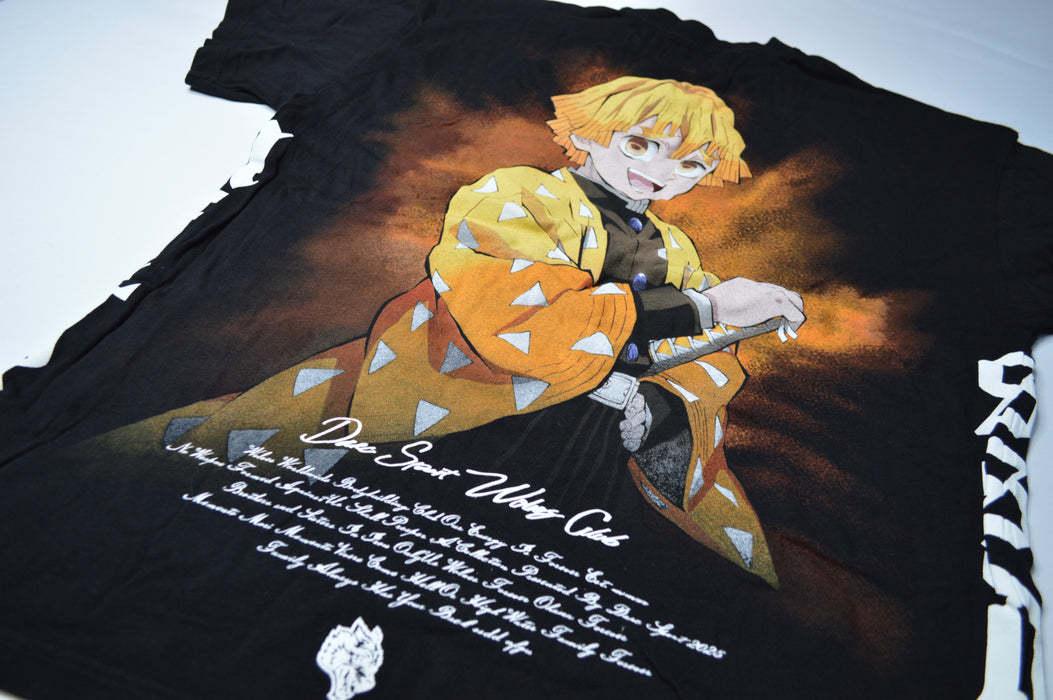 DEMON SLAYER "SIDE BY SIDE" TEE - ZENITSU - BLACK