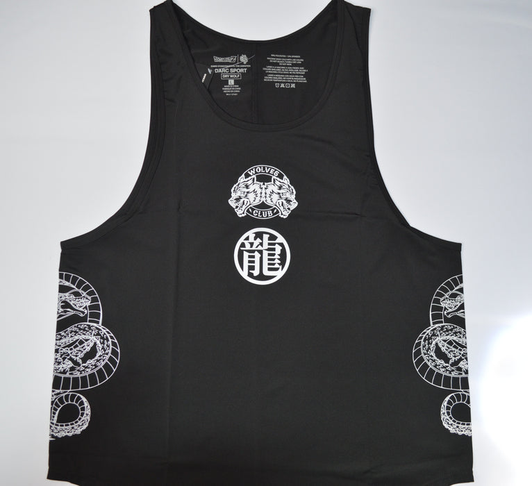 Wish "Dry Wolf" (Drop) Tank in Black-Darcsport