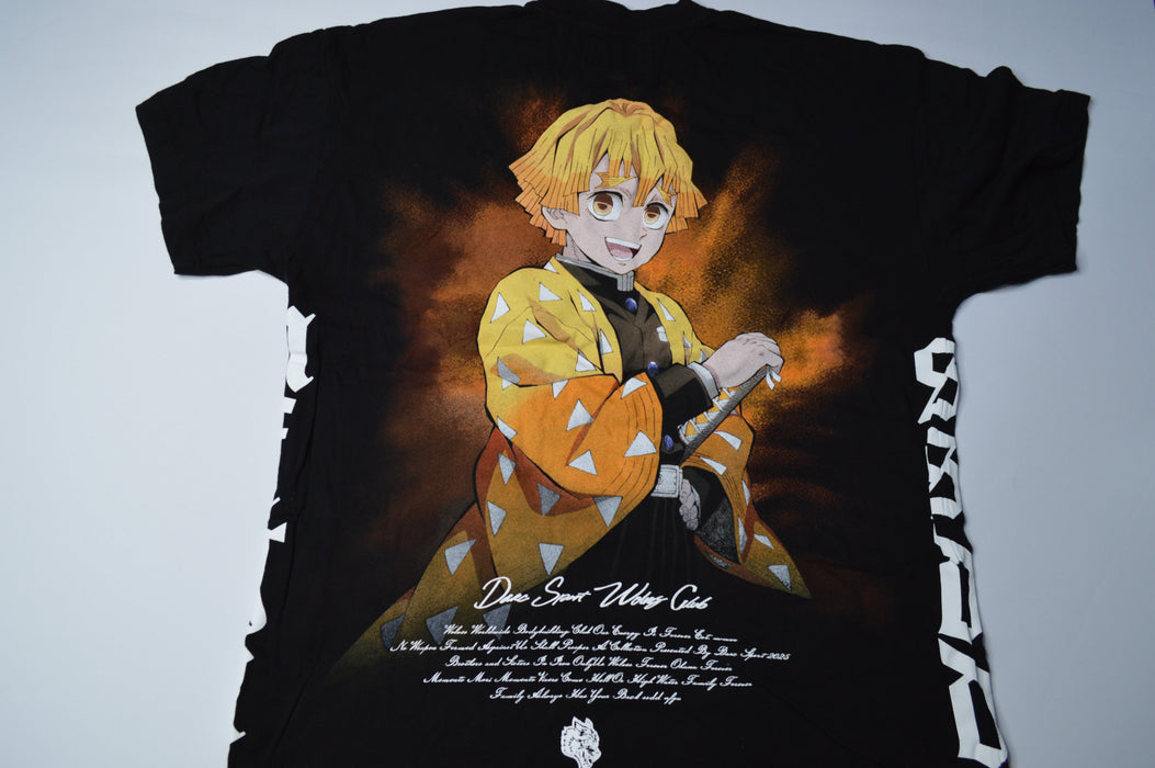 DEMON SLAYER "SIDE BY SIDE" TEE - ZENITSU - BLACK