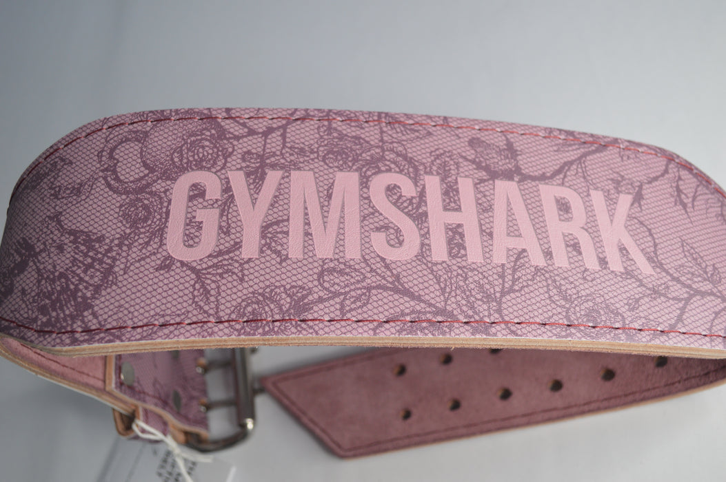 Lace Graphic Tapered Lifting Belt - Impact Burgundy/Calm Pink
