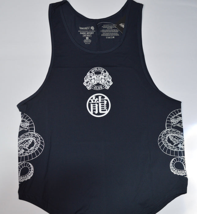 Wish "Dry Wolf" (Drop) Tank in Navy