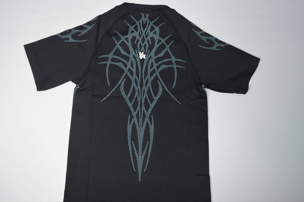 4067 - GOTHIC COMPRESSION TEES - BLACK/BLUE