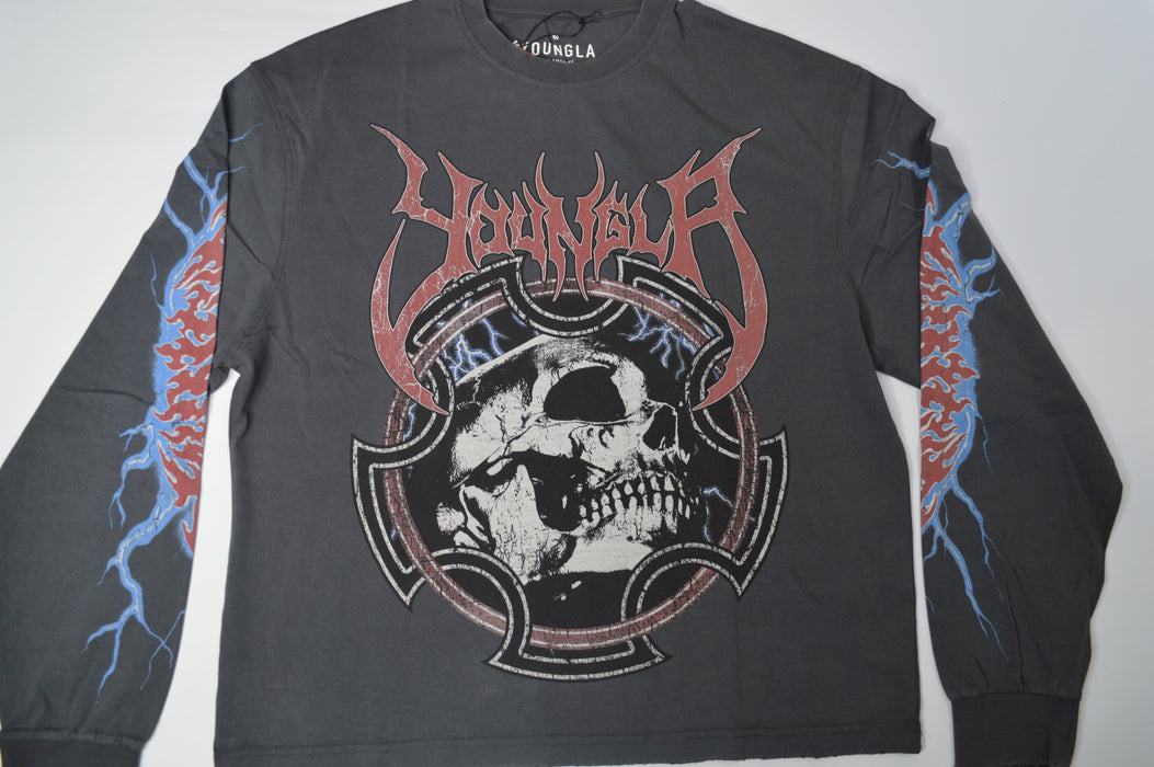 8012 - OUTCAST LONGSLEEVES CHARCOAL WASH